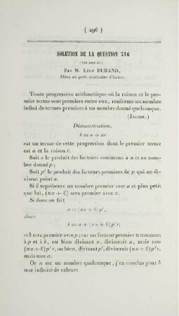 Solution de la question 316 [und] 320 [und] 326 [und] 328 [und] 329 [und] 330.