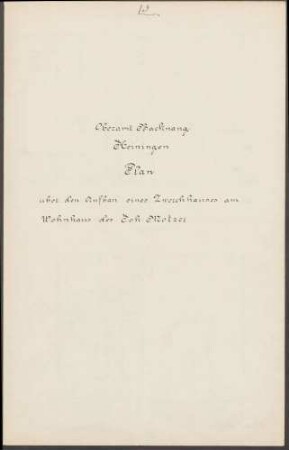 Motzer, Johannes Wohnhausanbau