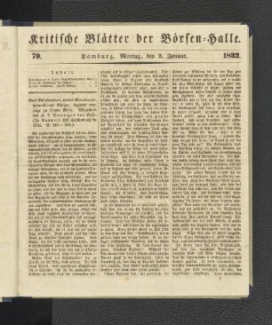 79. 2. Januar 1832