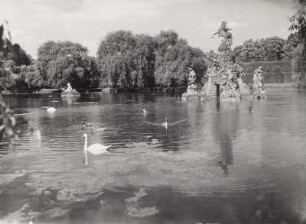 Apollo, die Musen und Pegasus triumphieren auf dem Parnaß über die Sintflut