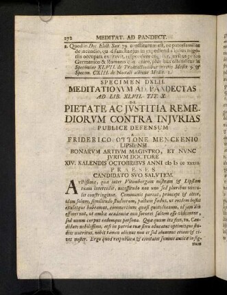 172-194, Spec. 542. De Pietate ac justitia remediorum ...