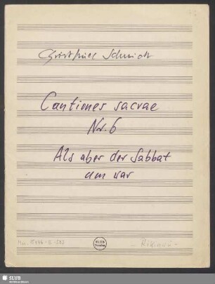 Motets - Mus.15446-E-503 : Coro, org