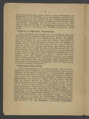 Volkstümliche Gesetzessprache.