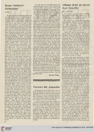 Offener Brief an Herrn Karl Scheffler