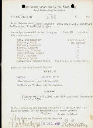 Kugler, Josef