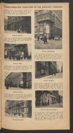 Transformación comercial de los palacios romanos