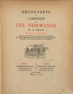 Découverte de l'Amérique par les Normands au Xe siècle
