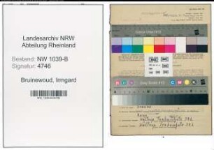 Entnazifizierung Irmgard Bruinewoud , geb. 19.02.1922 ()
