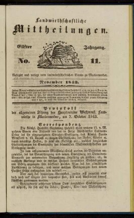 Eilfter Jahrgang. No. 11.