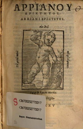 Arrianu Epiktētos : = Arriani Epictetus