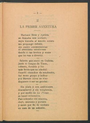 II. La primer aventura