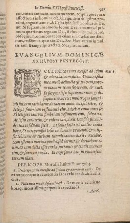 Evangelivm Domincae XXIII. Post Pentecosten.