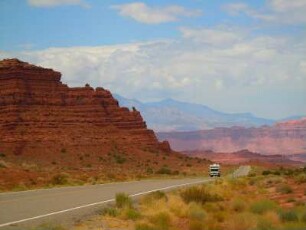 Wüstenlandschaft am Highway 95