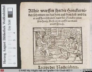 Die Bestrafung des jüdischen Rädleinführers Simon.