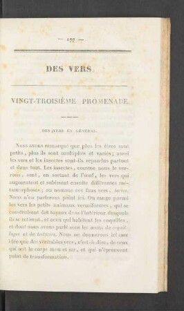 Vingt-troisième promenade.