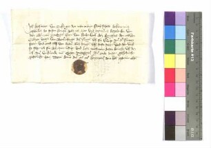 Hofwart von Sickingen, den man nennt Stahtschadt: Hengstverkauf; Siegel: Hofwart von Sickingen.