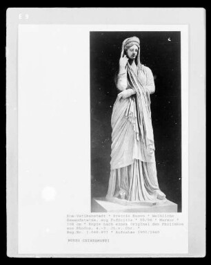 Weibliche Gewandstatue, sogenannte Pudicitia