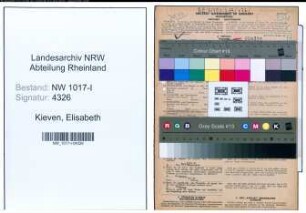 Entnazifizierung Elisabeth Kieven , geb. 14.01.1910 (Studienassessorin)
