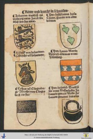 Ritter und knecht in schwaben, Francken