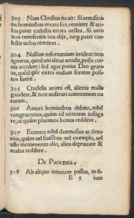 De Patientia.