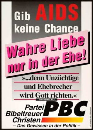 PBC, Landtagswahl 1996