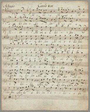 Masses, V (4), Coro, orch, C-Dur - BSB Mus.ms. 7588 : [without title]