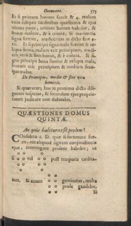 Quaestiones Domus Quintae