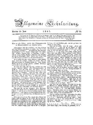 Bitte an alle Lehrer, welche den Gesangunterricht in Elementarschulen zu ertheilen haben