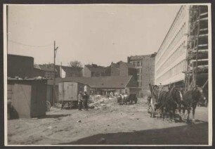Ansichtskarte Baustelle in der Alten Jakobstraße