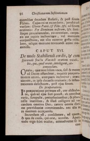 86-92, Caput XVI