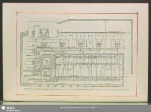 Metropolitan Electric Supply Corporation, Limited, Londres, Angl., Plan de la Station de Manchester Square, 2000 m. q. de surf. de ch., de Chaudières Babcock & Wilcox