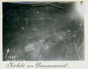 Foto der Kehle des Forts Douaumont (Luftbild)