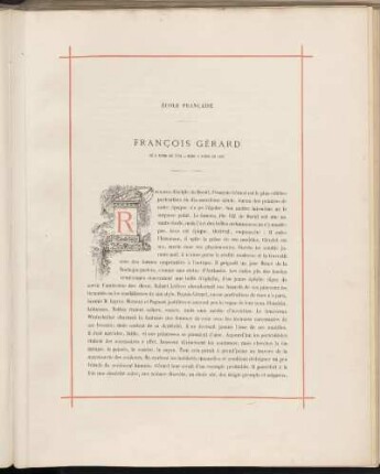 François Gérard. Né a Rome en 1770 - Mort a Paris en 1857