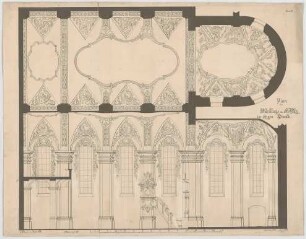 Müller, Josef Anton; Floßing; Pfarrkirche - Wandabwicklung, Deckenabwicklung