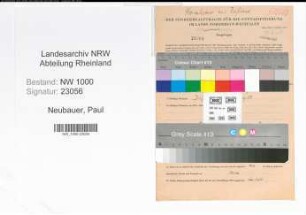 Entnazifizierung Paul Neubauer, geb. 31.08.1914 (Kaufm.Angest.)