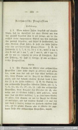 Arithmetische Progression