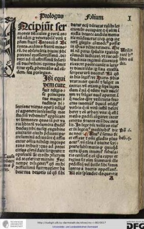 [M]ihi equidem cure fuit religiose principes tue magnitudinis dilectione victus...