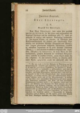 §. 6. Begriff der Theologie.