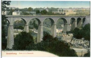 Luxemburg. Partie de la Paserelle (über das Petrusstal; 1859-1861)