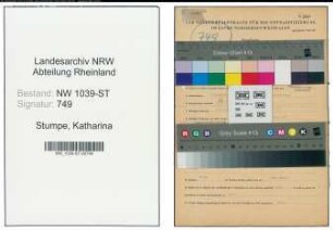 Entnazifizierung Katharina Stumpe , geb. 28.08.1899 ()