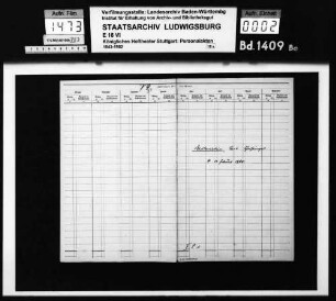 Bartenstein, Karl (*09.08.1860 +13.02.1940); Chorsänger; ausgesch.: 1924