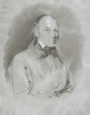 Bildnis Veit Hans Schnorr von Carolsfeld : Bildnis Veit Hans Schnorr von Carolsfeld. Zeichnung; 28,3 x 22,8 cm ( Blattgröße). 1837