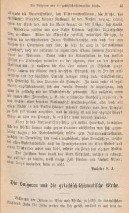 45-57 Die Bulgaren und die griechisch-schismatische Kirche