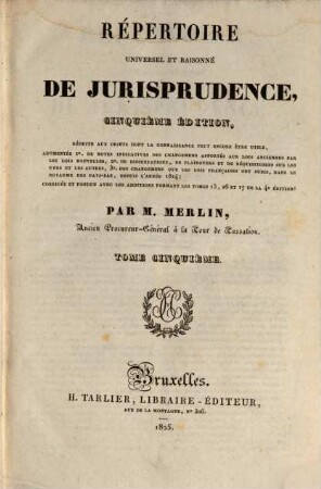 Répertoire universel et raisonné de jurisprudence, 5. Com - Con