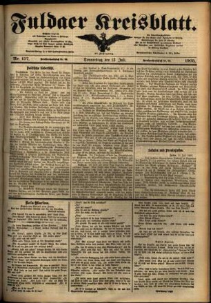 Ausgabe vom Donnerstag, den 13. Juli 1905.