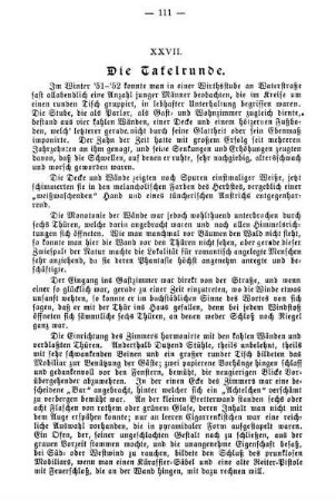XXVII. Die Tafelrunde.