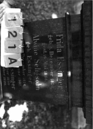 Grabstein 121 [Hahn S. 58 ]: Grabstein 121A [Hahn S. 58 ]