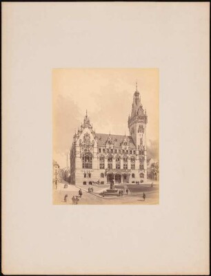 Rathaus, Elberfeld: Perspektivische Ansicht (wie Inv.Nr. F 5204)