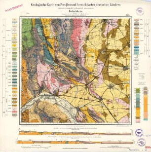 2515 [4420] Peckelsheim, Geologische Karte von Preußen und benachbarten deutschen Ländern