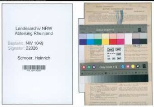 Entnazifizierung Heinrich Schroer , geb. 01.03.1890 (Lokfuehrer)